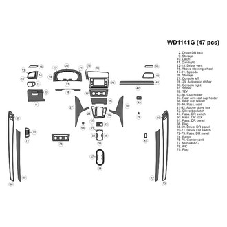 B&I® - 2D Blackwood Large Dash Kit (47 Pcs)