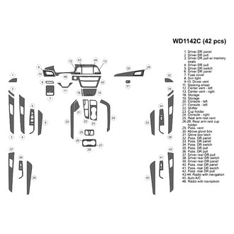 B&I® - 2D Blackwood Large Dash Kit (44 Pcs)