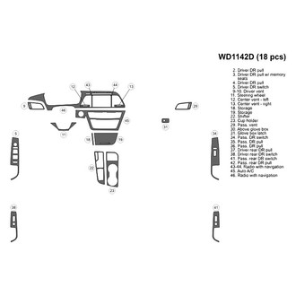 B&I® - 2D Blackwood Small Dash Kit (20 Pcs)