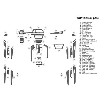 B&I® - 2D Blackwood Large Dash Kit (43 Pcs)