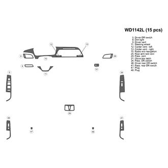 B&I® - 2D Blackwood Basic Dash Kit (15 Pcs)