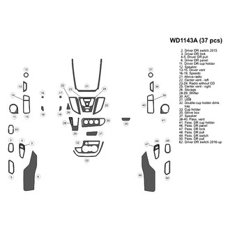 B&I® - 2D Blackwood Large Dash Kit (37 Pcs)