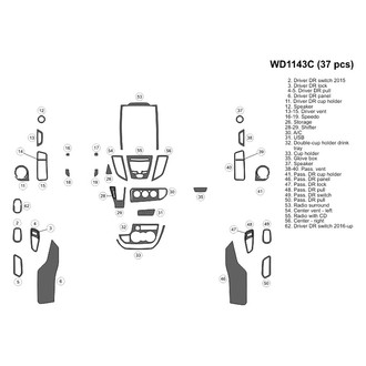 B&I® - 2D Blackwood Large Dash Kit (37 Pcs)