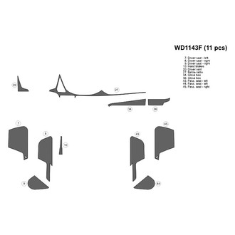 B&I® - 2D Blackwood with Additional Dashboard and Seat Pieces Upgrade Kit (11 Pcs)