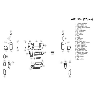 B&I® - 2D Blackwood Small Dash Kit (37 Pcs)
