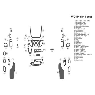 B&I® - 2D Blackwood Large Dash Kit (40 Pcs)