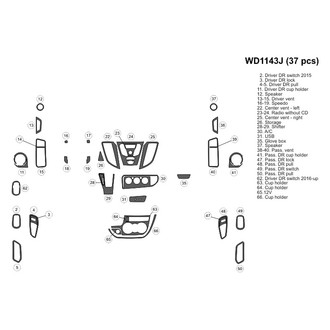 B&I® - 2D Blackwood Small Dash Kit (37 Pcs)