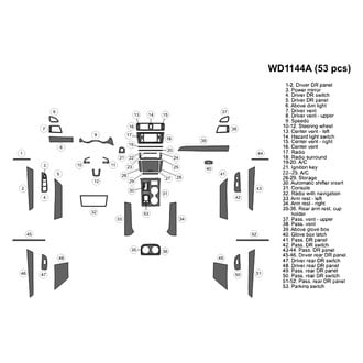 B&I® - 2D Blackwood Large Dash Kit (53 Pcs)