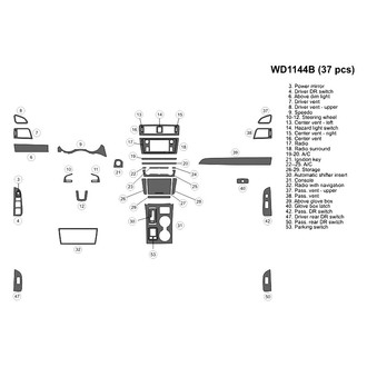 B&I® - 2D Blackwood Small Dash Kit (37 Pcs)