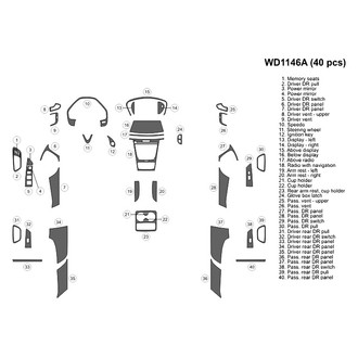 B&I® - 2D Blackwood Large Dash Kit (40 Pcs)