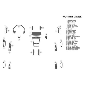 B&I® - 2D Blackwood Small Dash Kit (25 Pcs)