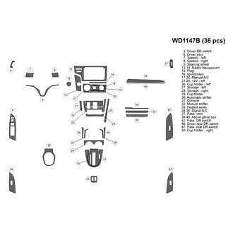 B&I® - 2D Blackwood Small Dash Kit (36 Pcs)