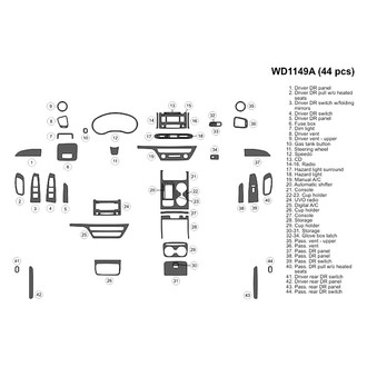 B&I® - 2D Blackwood Large Dash Kit (44 Pcs)