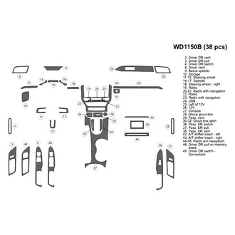 B&I® - 2D Blackwood Medium Dash Kit (38 Pcs)