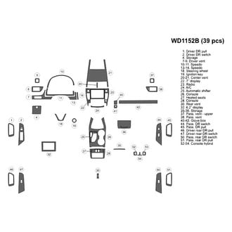 B&I® - 2D Blackwood Medium Dash Kit (39 Pcs)