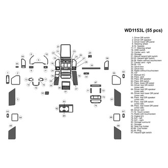 B&I® - 2D Blackwood Large Dash Kit (55 Pcs)
