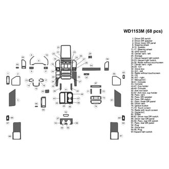 B&I® - 2D Blackwood Large Dash Kit (68 Pcs)