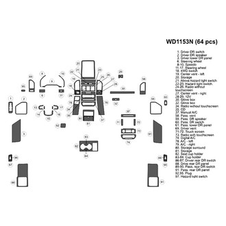 B&I® - 2D Blackwood Large Dash Kit (55 Pcs)