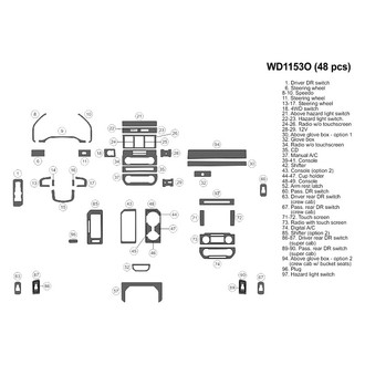 B&I® - 2D Blackwood Small Dash Kit (48 Pcs)