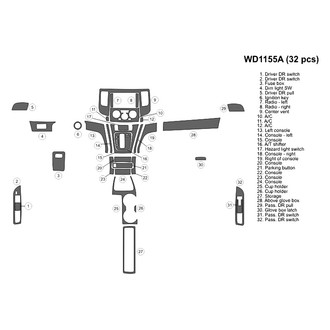 B&I® - 2D Blackwood Large Dash Kit (32 Pcs)