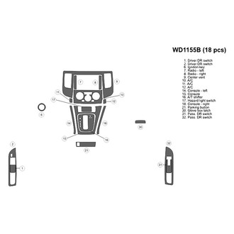 B&I® - 2D Blackwood Small Dash Kit (18 Pcs)