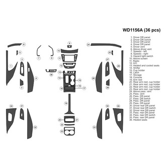 B&I® - 2D Blackwood Large Dash Kit (36 Pcs)
