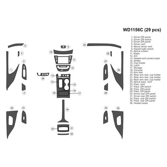 B&I® - 2D Blackwood Medium Dash Kit (29 Pcs)