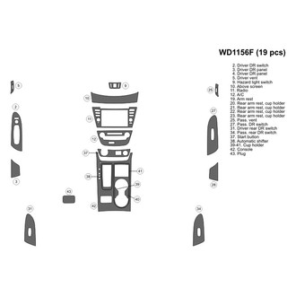 B&I® - 2D Blackwood Small Dash Kit (19 Pcs)
