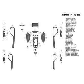 B&I® - 2D Blackwood Large Dash Kit (32 Pcs)