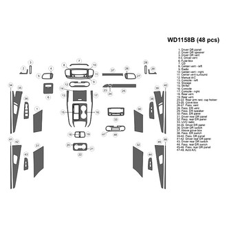 B&I® - 2D Blackwood Large Dash Kit (48 Pcs)