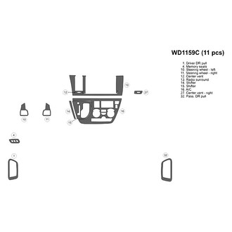 B&I® - 2D Blackwood Small Dash Kit (11 Pcs)