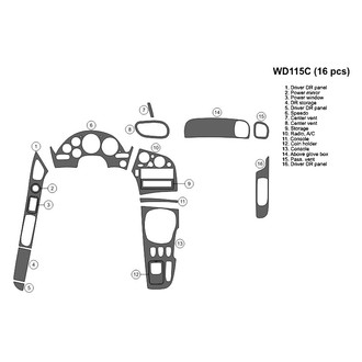 B&I® - 2D Blackwood Large Dash Kit (16 Pcs)