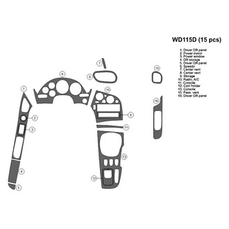 B&I® - 2D Blackwood Large Dash Kit (15 Pcs)