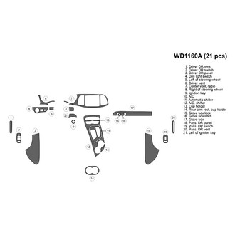 B&I® - 2D Blackwood Large Dash Kit (21 Pcs)