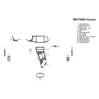 B&I® - 2D Blackwood Small Dash Kit (14 Pcs)