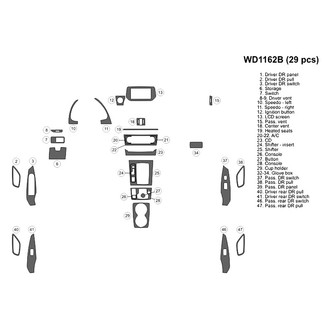 B&I® - 2D Blackwood Small Dash Kit (29 Pcs)