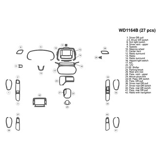 B&I® - 2D Blackwood Small Dash Kit (27 Pcs)