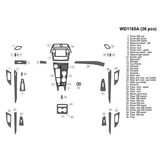 B&I® - 2D Blackwood Large Dash Kit (36 Pcs)