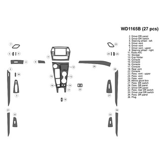 B&I® - 2D Blackwood Medium Dash Kit (27 Pcs)