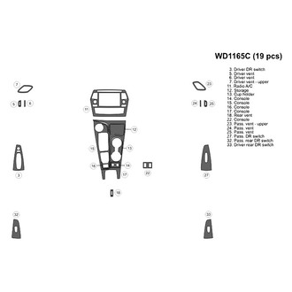 B&I® - 2D Blackwood Small Dash Kit (19 Pcs)