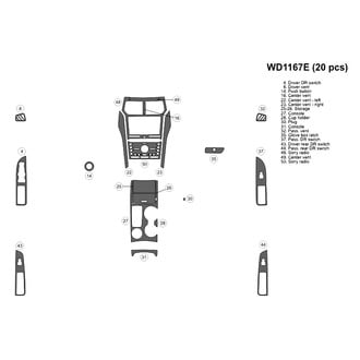 B&I® - 2D Blackwood Small Dash Kit (20 Pcs)