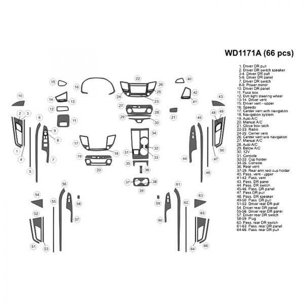 B&I® - 2D Large Dash Kit