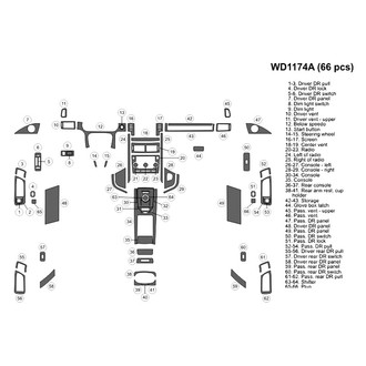 B&I® - 2D Blackwood Large Dash Kit (66 Pcs)
