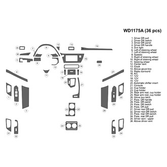 B&I® - 2D Blackwood Large Dash Kit (36 Pcs)