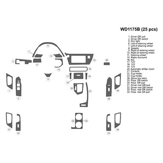B&I® - 2D Blackwood Small Dash Kit (25 Pcs)