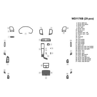 B&I® - 2D Blackwood Small Dash Kit (29 Pcs)