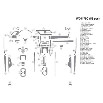 B&I® - 2D Blackwood Large Dash Kit (53 Pcs)