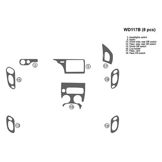 B&I® - 2D Blackwood Full Dash Kit (8 Pcs)