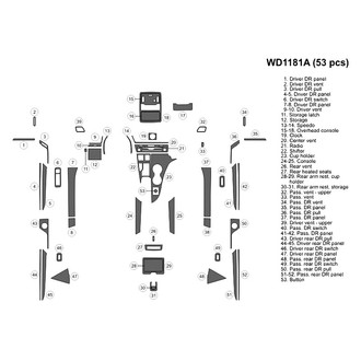 B&I® - 2D Blackwood Large Dash Kit (53 Pcs)