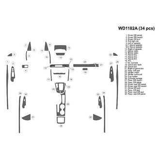 B&I® - 2D Blackwood Large Dash Kit (34 Pcs)